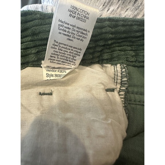 NWT PacSun Green Corduroy Embroidered Boyfriend Jean Doodle Baggy Womens Size 28 - Picture 7 of 16